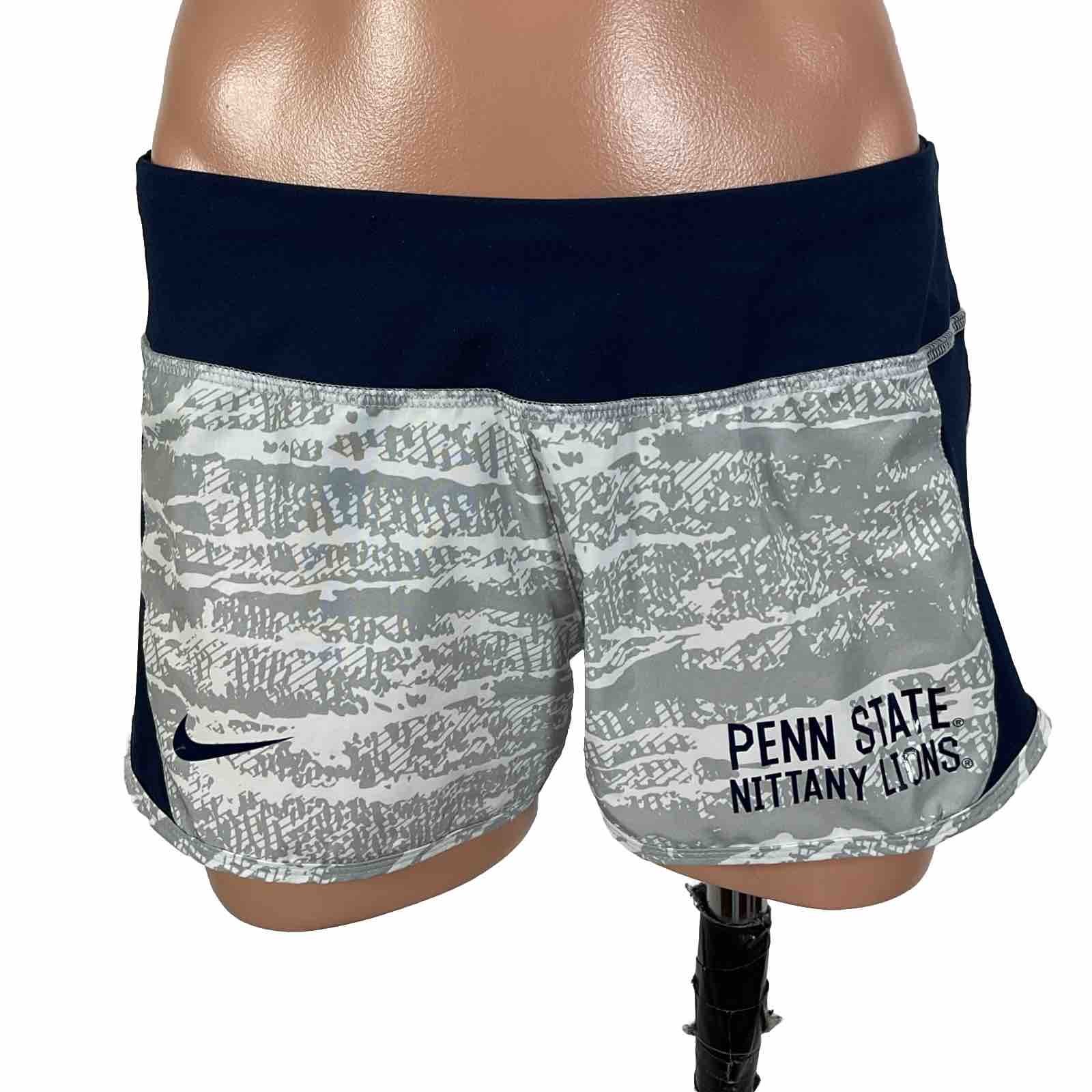 Women’s Small Nike Penn State Nittany Lions Dri-Fit Blue Running Shorts Lined