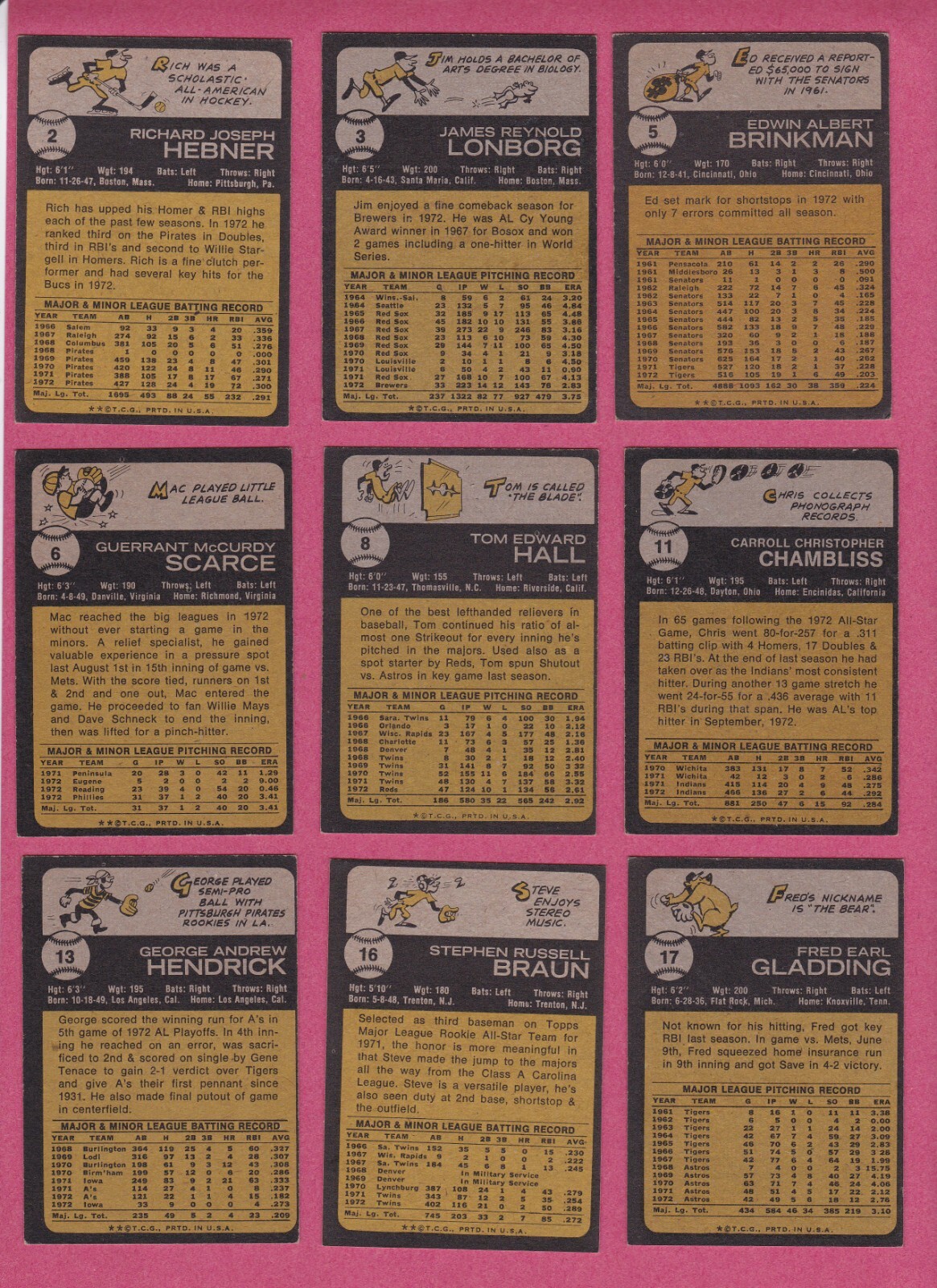 1973 Topps Baseball Cards – #352 – 657 commons to complete your set, VG+ to EXMT