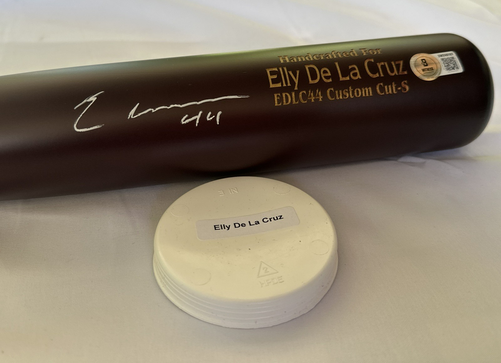 Elly De La Cruz Reds Signed Marucci EDLC44 Player Model Baseball Bat BAS