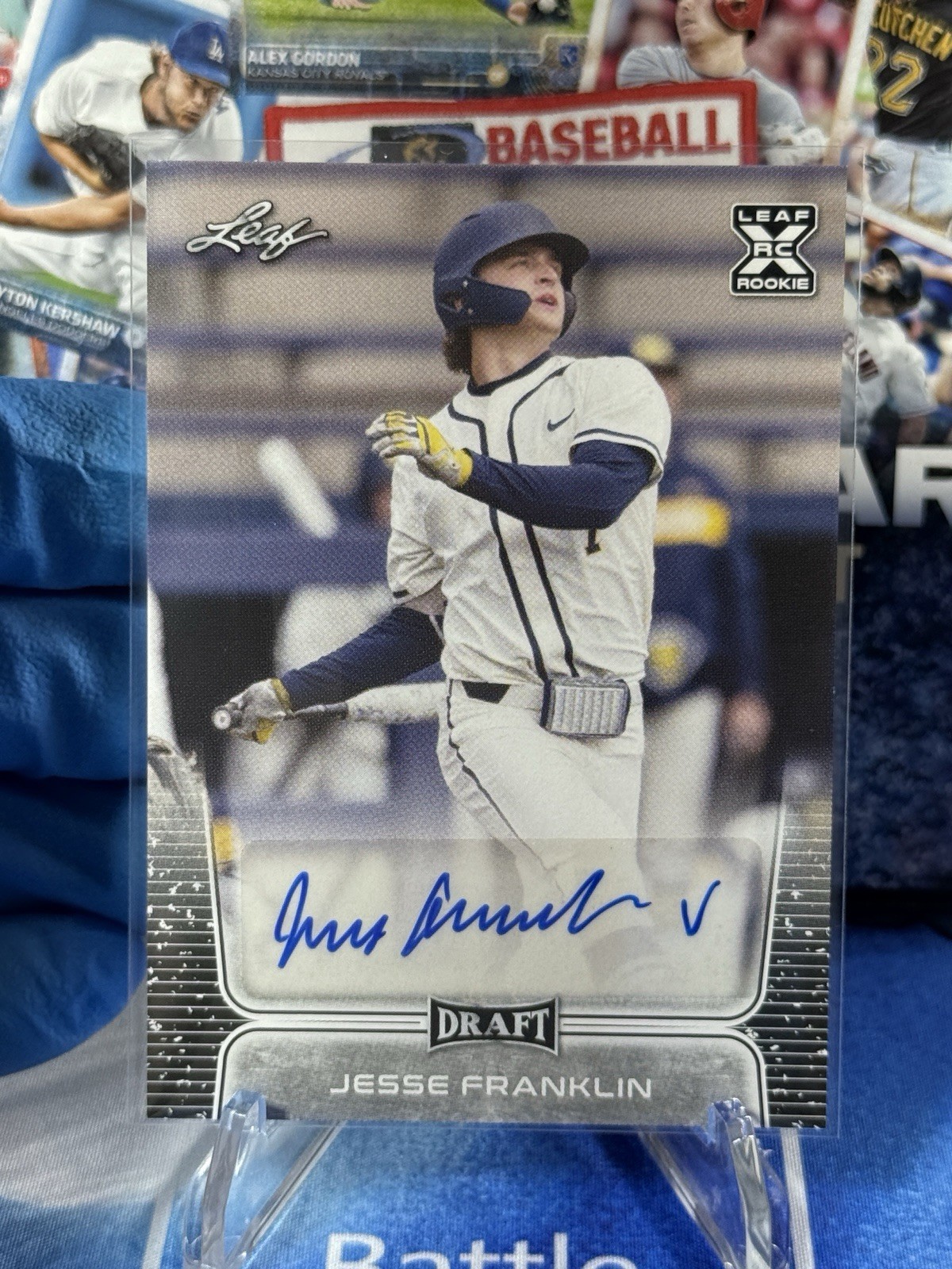 2020 Leaf Draft Jesse Franklin Prospect Auto #BA-JF2 Atlanta Braves RC