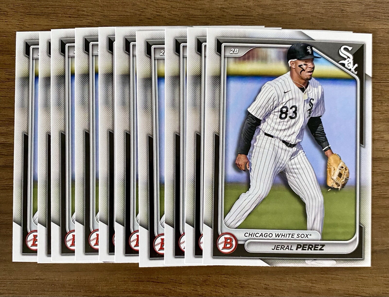 2024 Bowman Draft Paper #BD-154 Jeral Perez (10) Card Lot White Sox