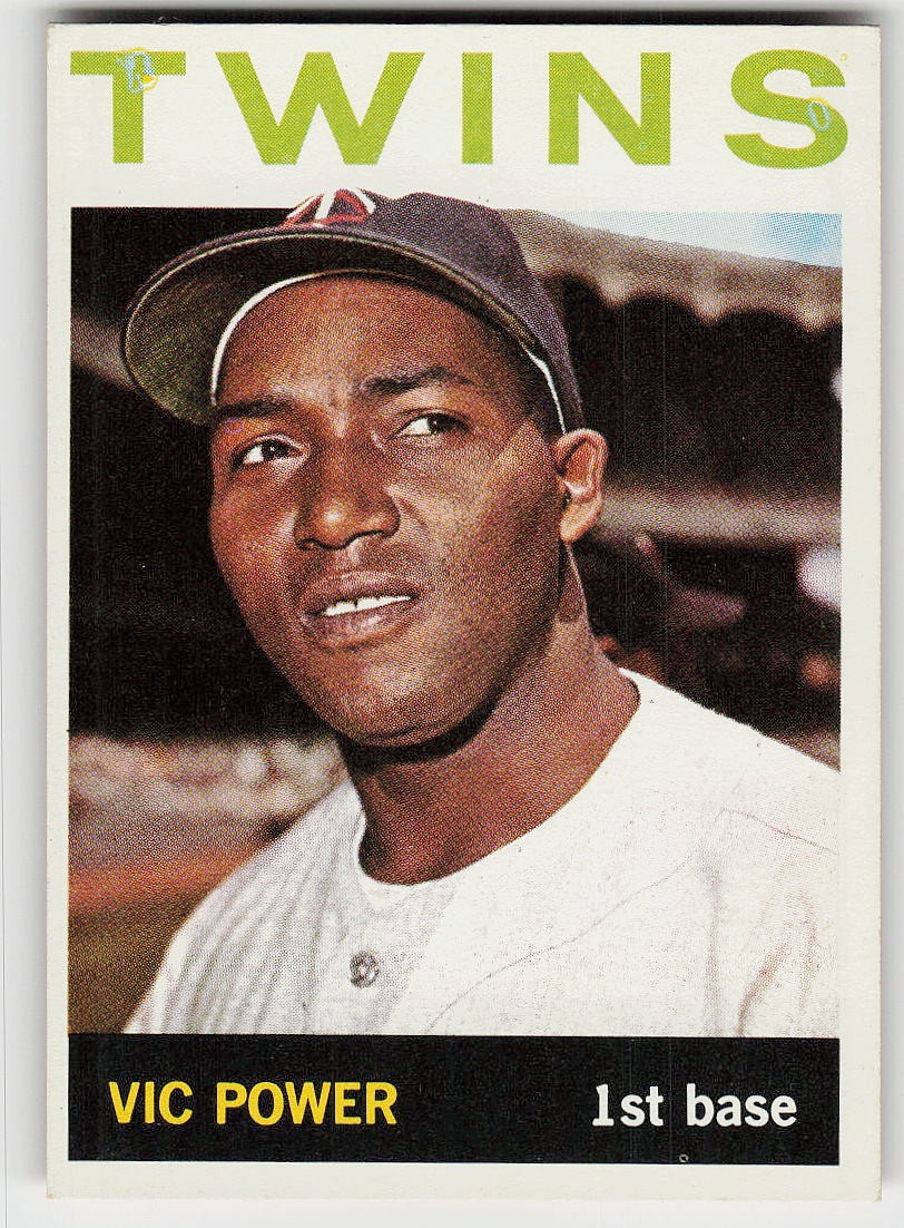 1964 Topps #355 Vic Power BASEBALL Minnesota Twins