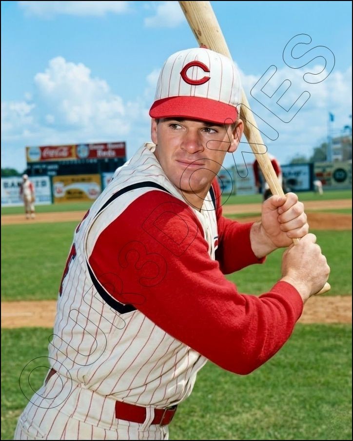 Pete Rose Photo 8X10 – 1967 Topps Card Photo Cincinnati Reds FREE SHIPPING
