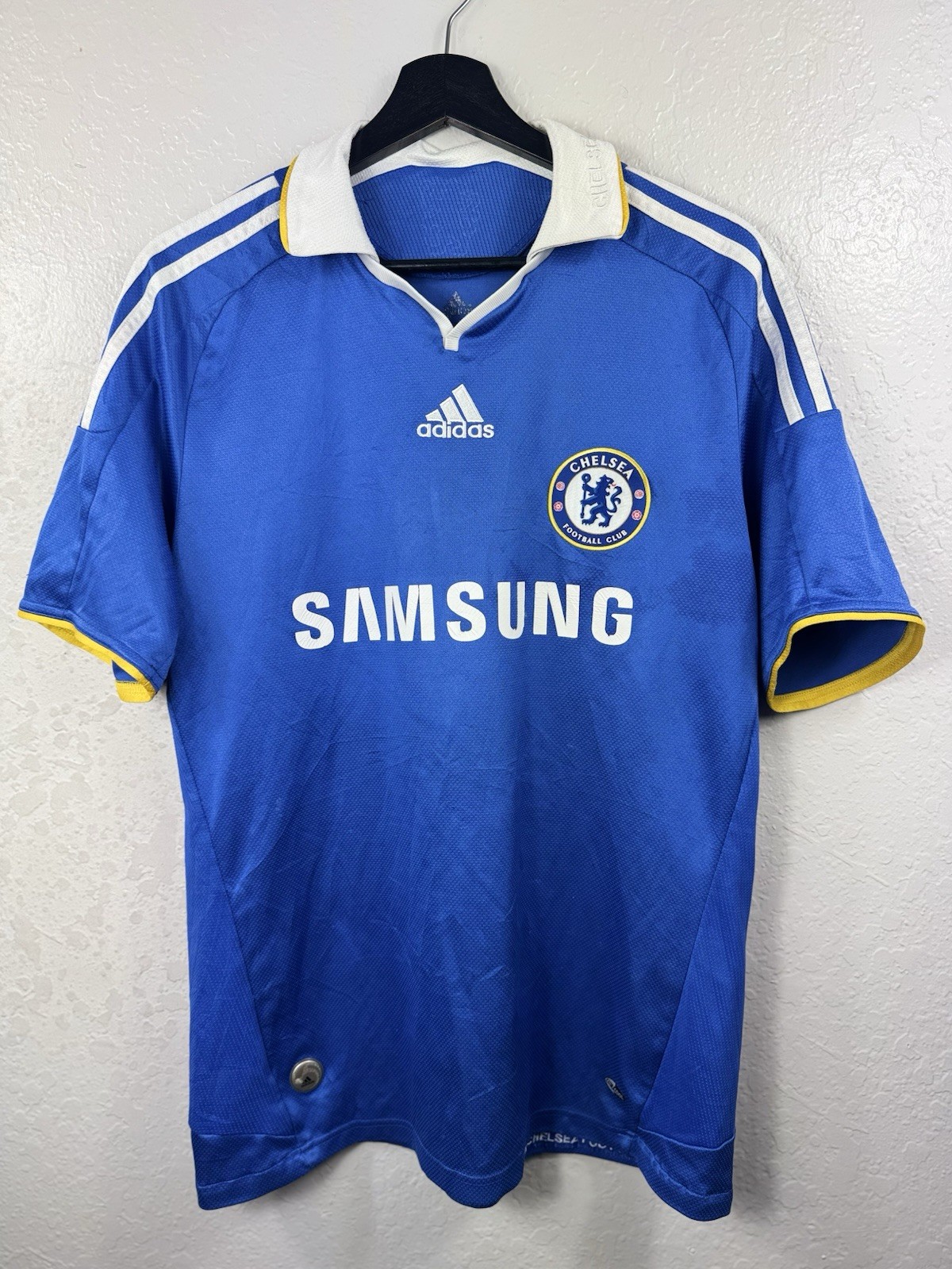 CHELSEA LONDON 2008 2009 HOME FOOTBALL SHIRT SOCCER JERSEY ADIDAS Sz M