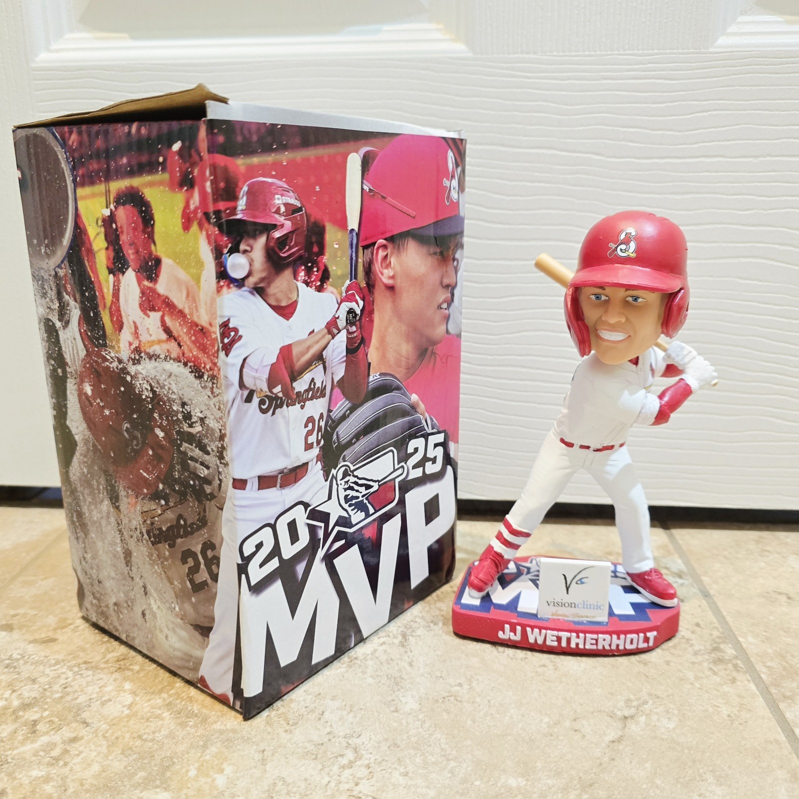 NIB JJ Wetherholt Texas League MVP Bobblehead St Louis Springfield Cardinals SGA