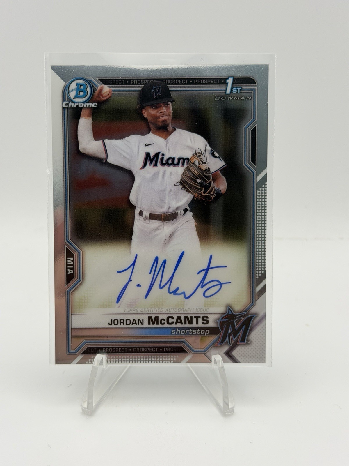 2021 Bowman Draft – Chrome Draft Pick Auto Jordan McCants #CDA-JMC