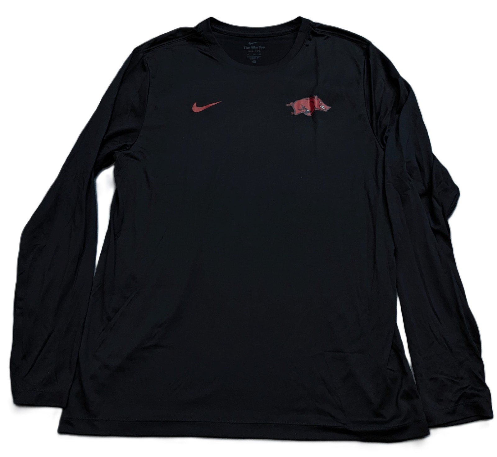 Nike Arkansas Razorbacks Dri-FIT Legend Long Sleeve Shirt Mens XL Black