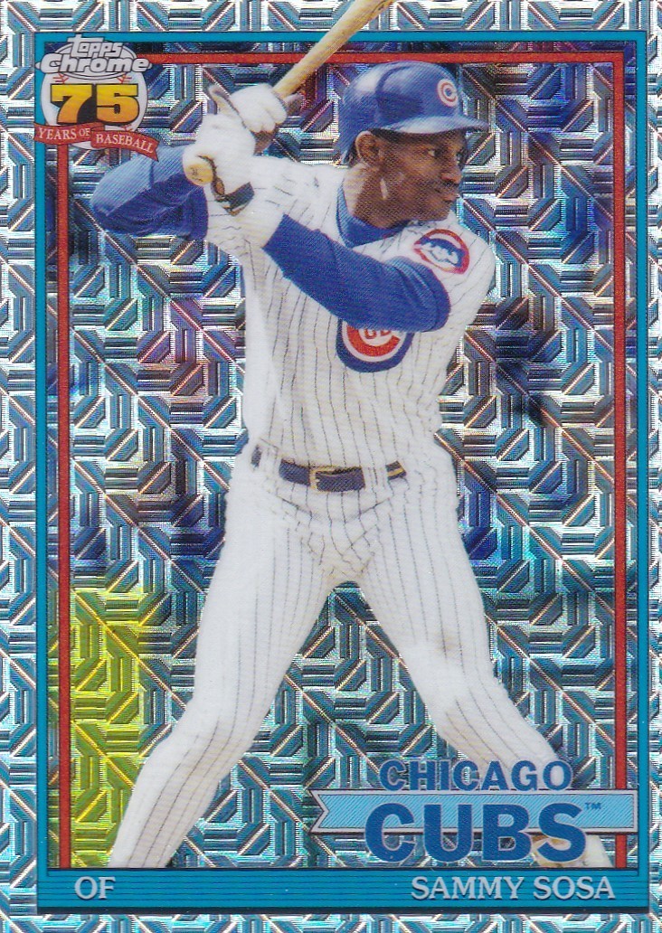 SAMMY SOSA TOPPS 1991 SILVER PACK CHROME MOJO REFRACTOR CUBS #91C-88 2026 S1
