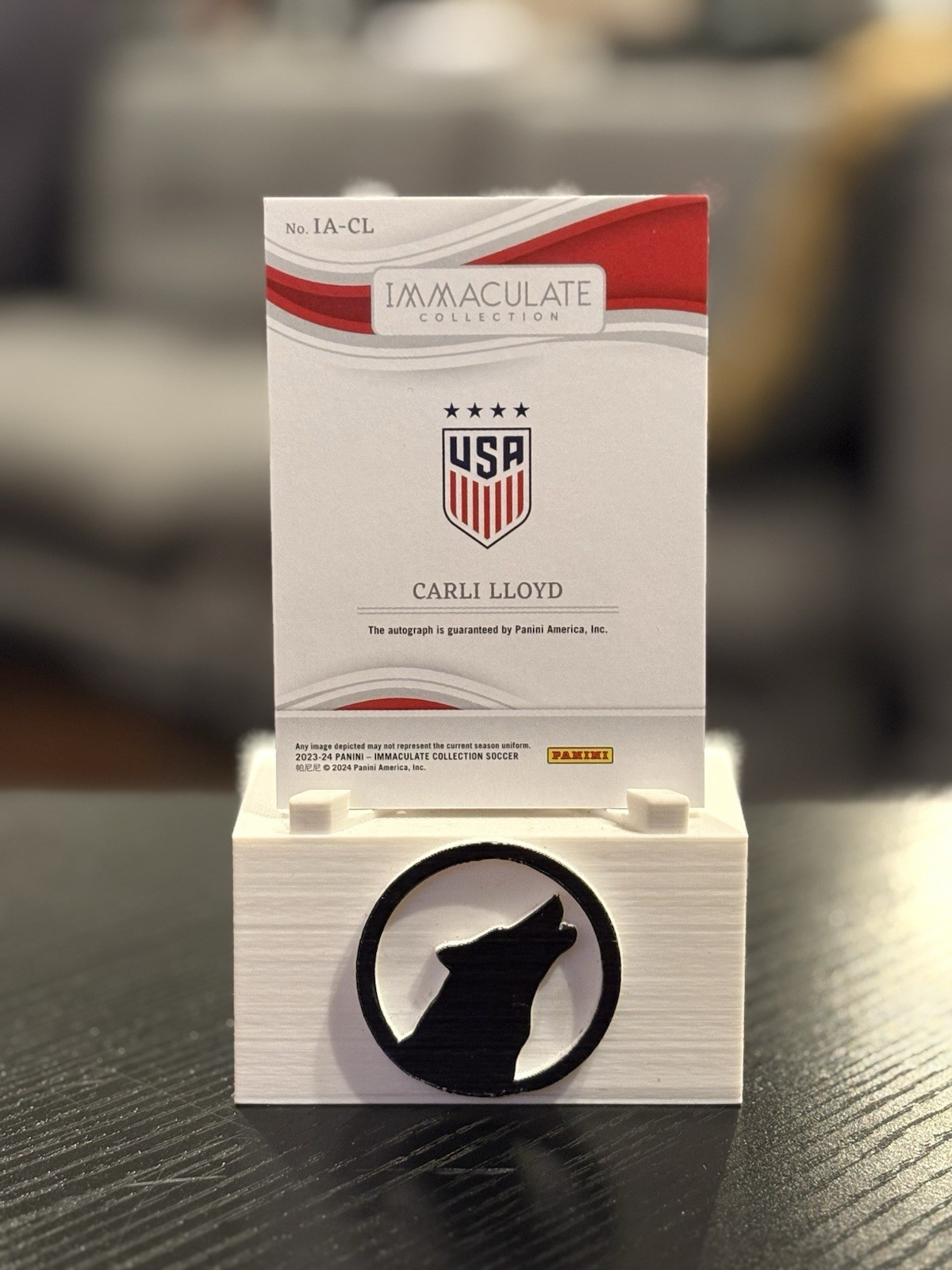 2023-24 Panini Immaculate Collection Carli Lloyd Autograph #IA-CL 1/1 USWNT