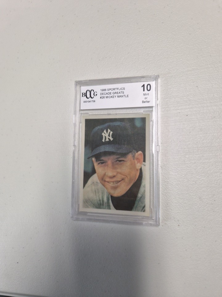 1986 Sportflics Decade Greats – Mickey Mantle #26