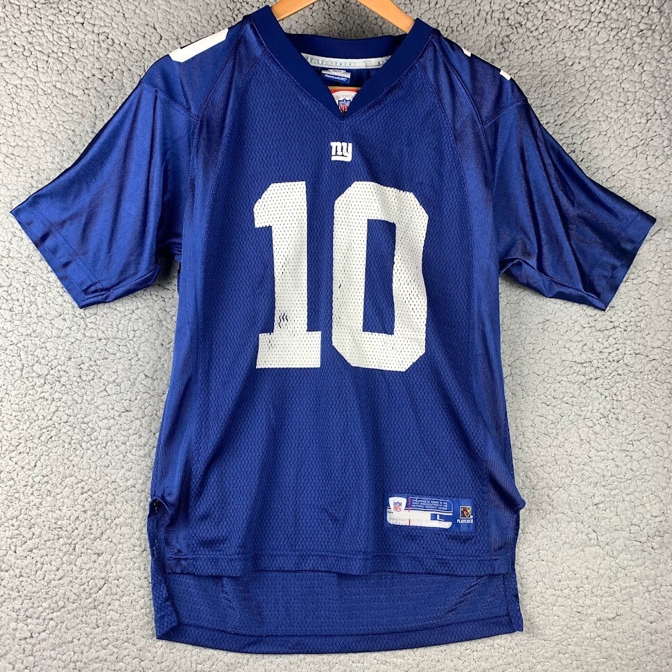 NFL New York Giants Eli Manning Reebok Blue Youth Jersey size Large 14-16