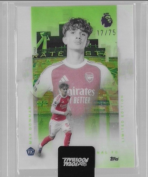 2025-26 Topps Total Football Max Dowman /75 LIMITED EDITION #2182 (RC) Green