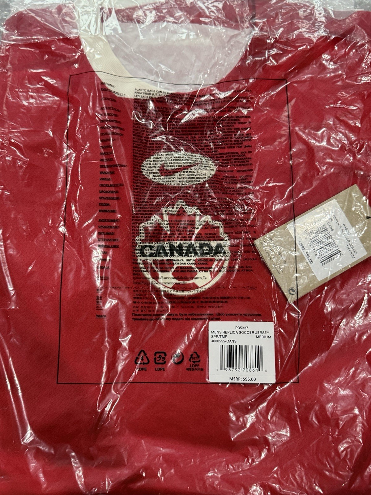 2024/25 Canada Home Jersey Nike Soccer Gold Cup red kit [P35337] MSRP $95