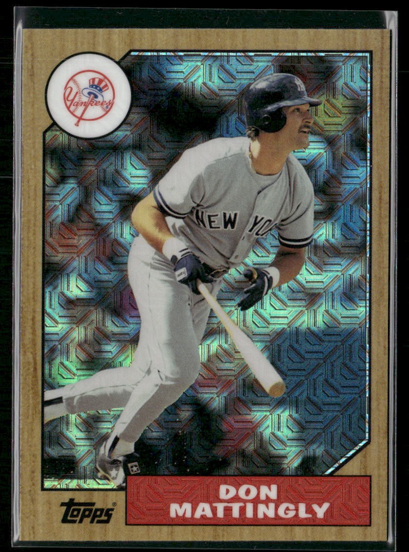 2017 Topps #87-DM Don Mattingly 1987 30th Anniversary Chrome Mojo, Yankees
