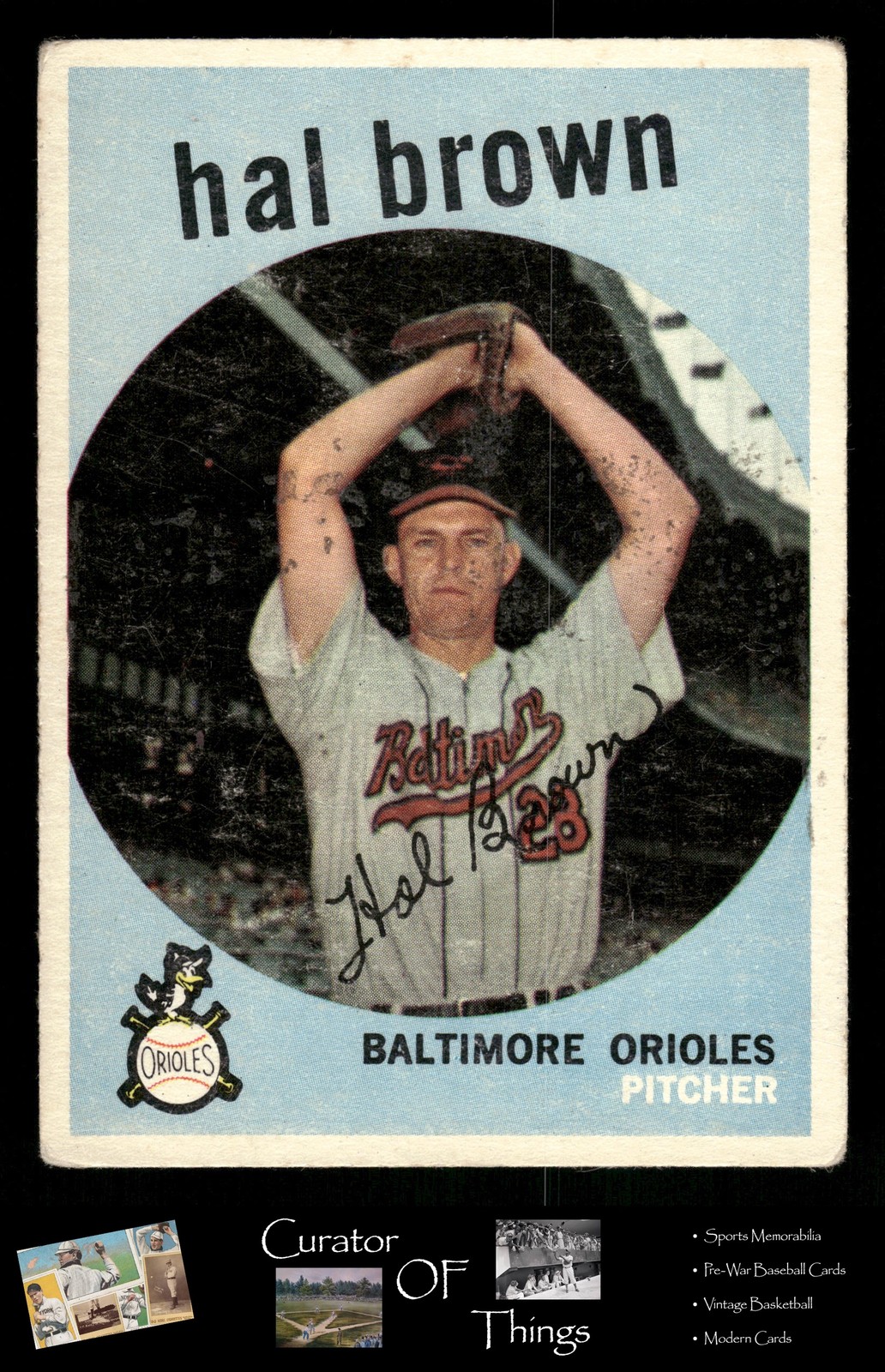 Hal Brown 1959 Topps Set-Break #487 Baltimore Orioles