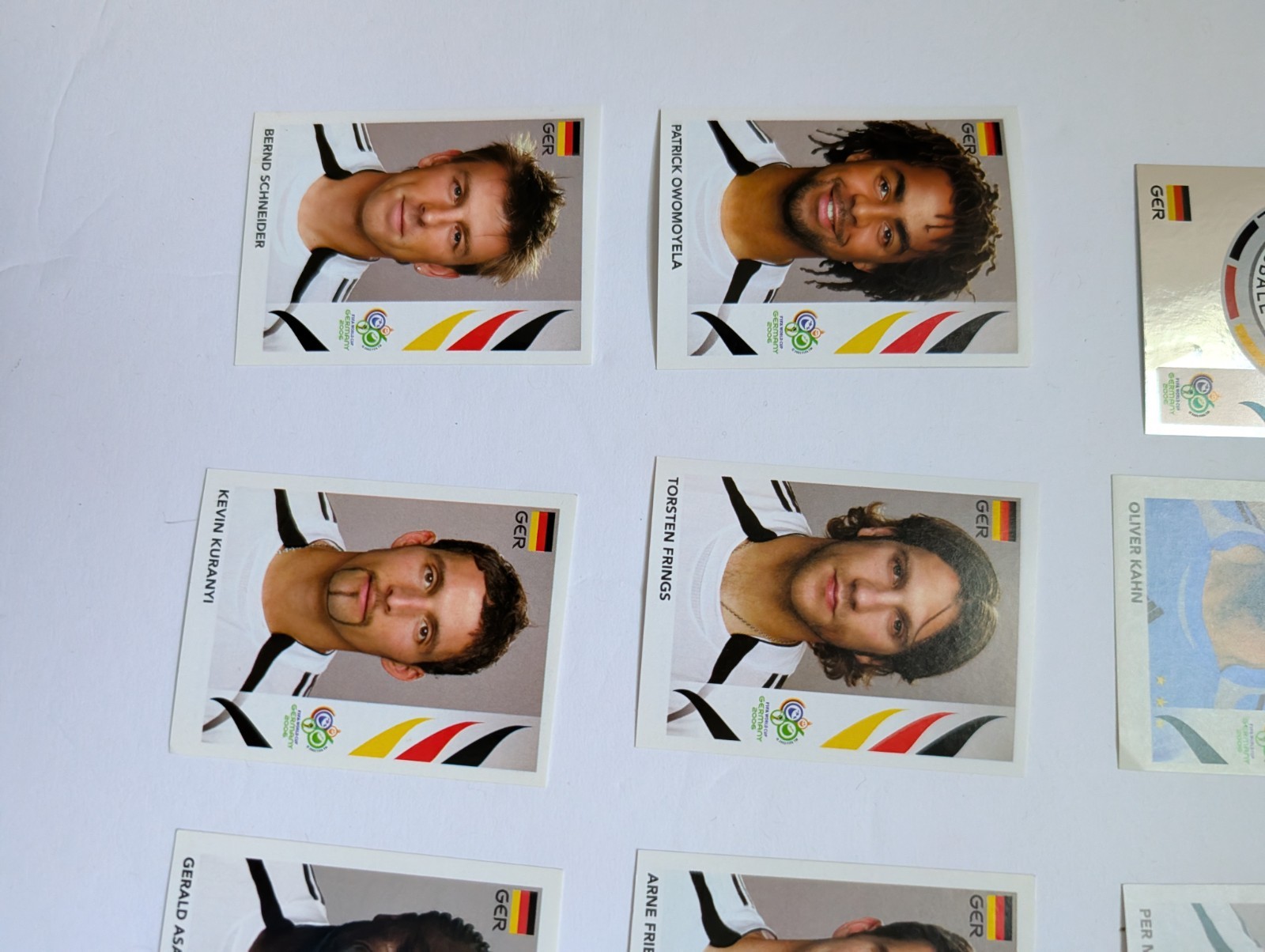 Germany National Team – Panini FIFA World Cup Germany 2006 stickers INCOMPLETE