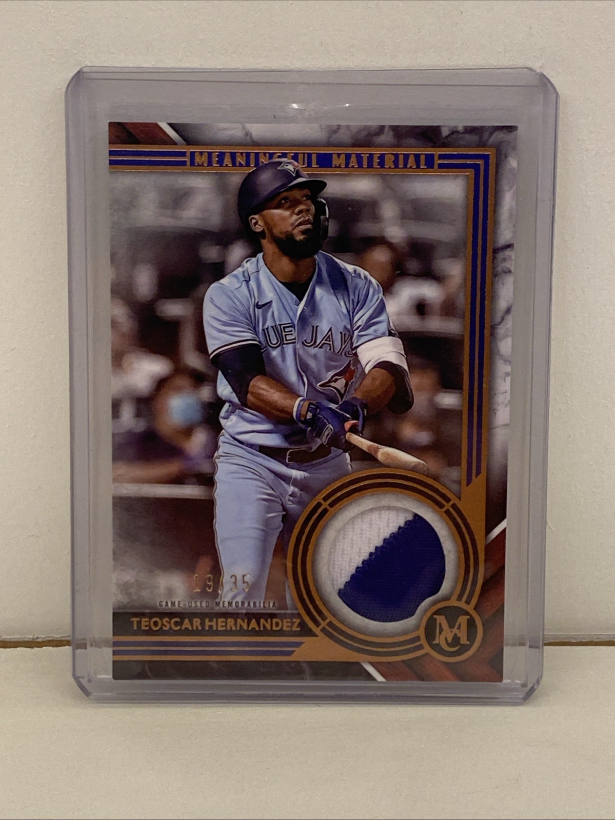 2022 Topps Museum Collection Meaningful Materials Relics Teoscar Hernandez /35