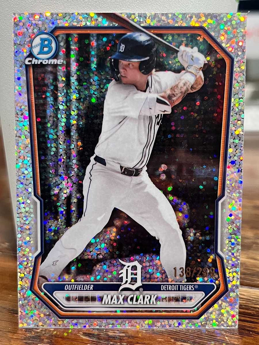 2026 Bowman MAX CLARK BCP-2 Chrome Speckle Parallel /299 Top Prospect Tigers