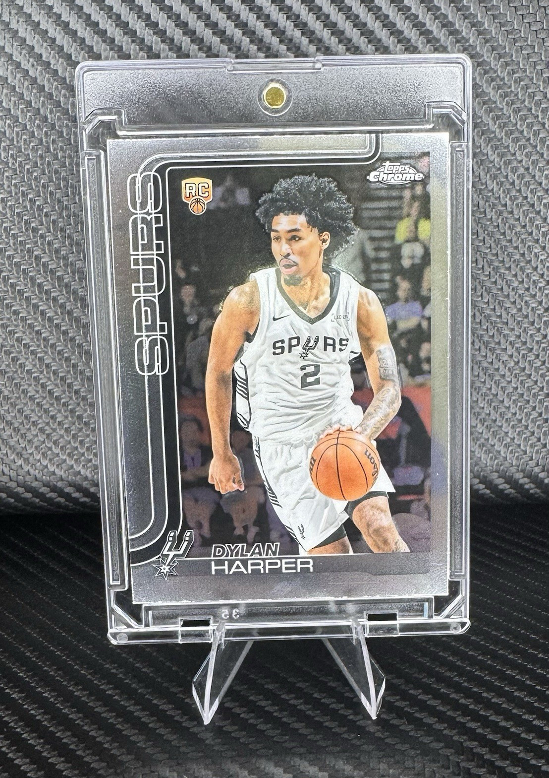 Dylan Harper Topps Chrome 2025-26 Rookie RC #252 San Antonio Spurs