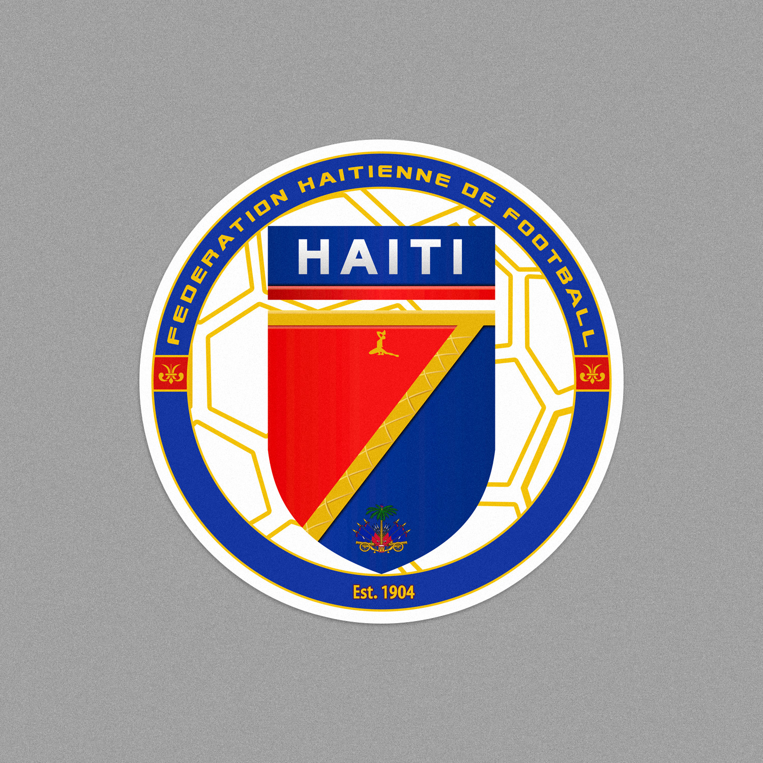 Haiti National Team Soccer World Cup 2026 – Premium Glossy Vinyl Sticker