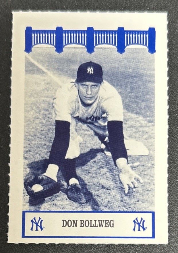 1992 The Wiz/AT&T Yankees Of The 50’s Don Bollweg Baseball Card #NNO VG O/C