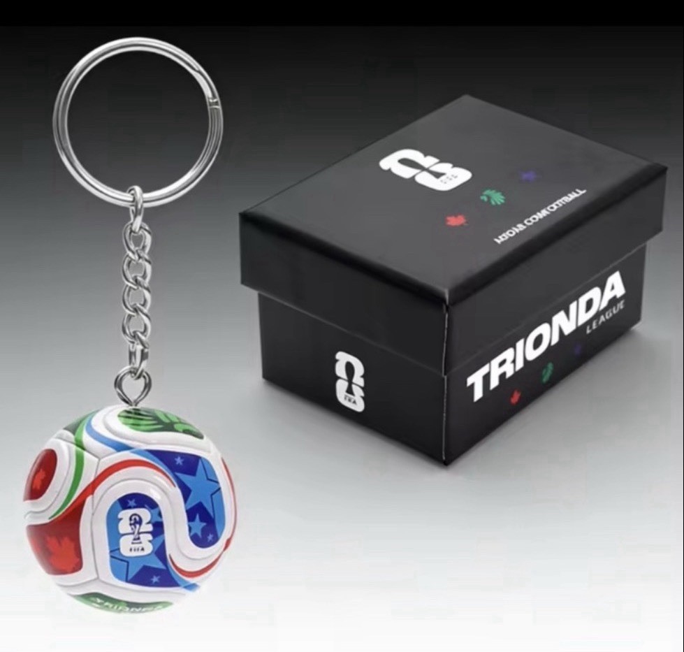 FIFA 2026 World Cup Mini Soccer Ball Keychain – FIFA Trionda – 1.5” Hard Ball