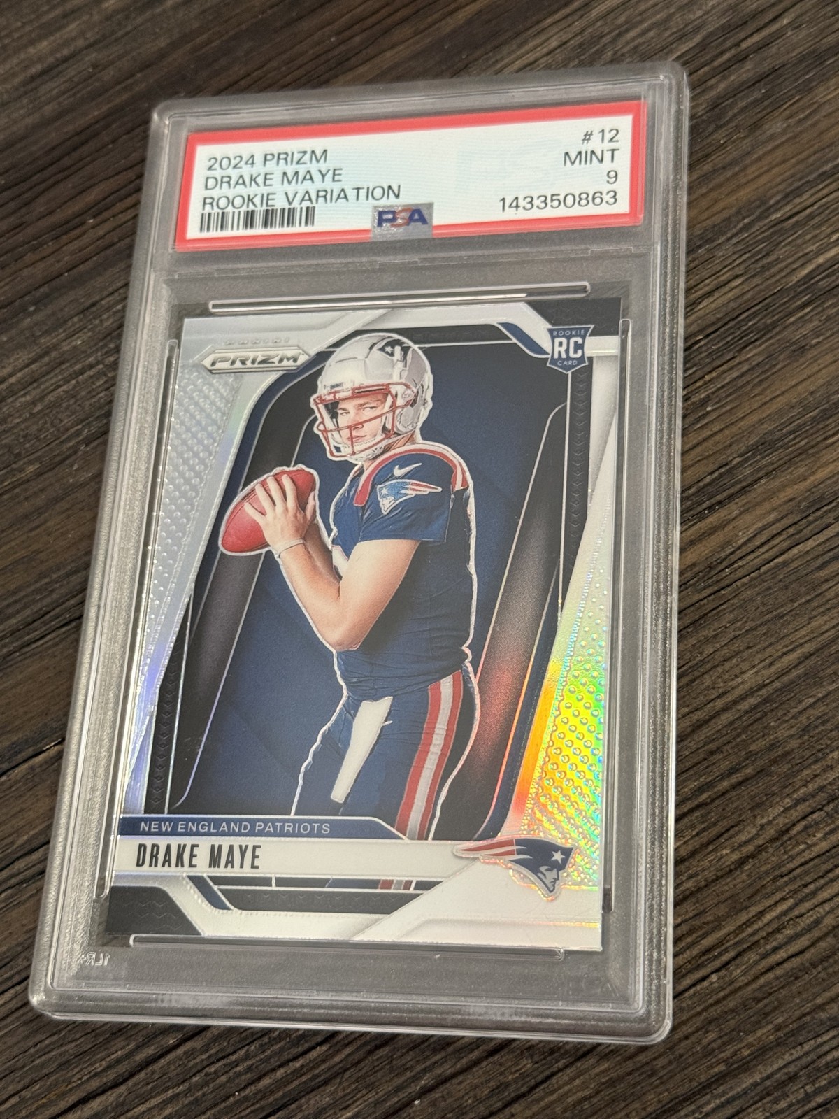 2024 Panini Prizm – Rookie Variations Drake Maye #12 Silver Prizm (RC)