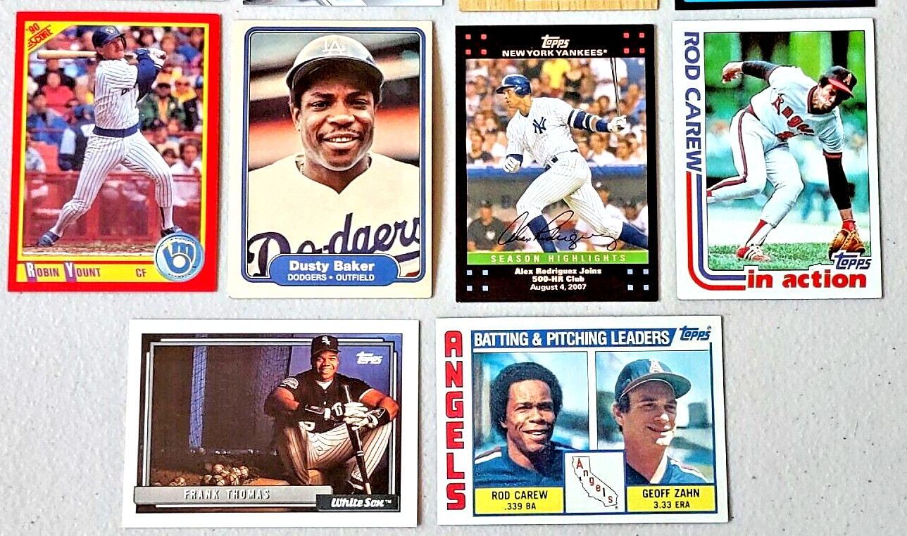 Baseball Card Lot Of 10 1980’s-2000’s All Stars Rookies HOF Players Inserts #204
