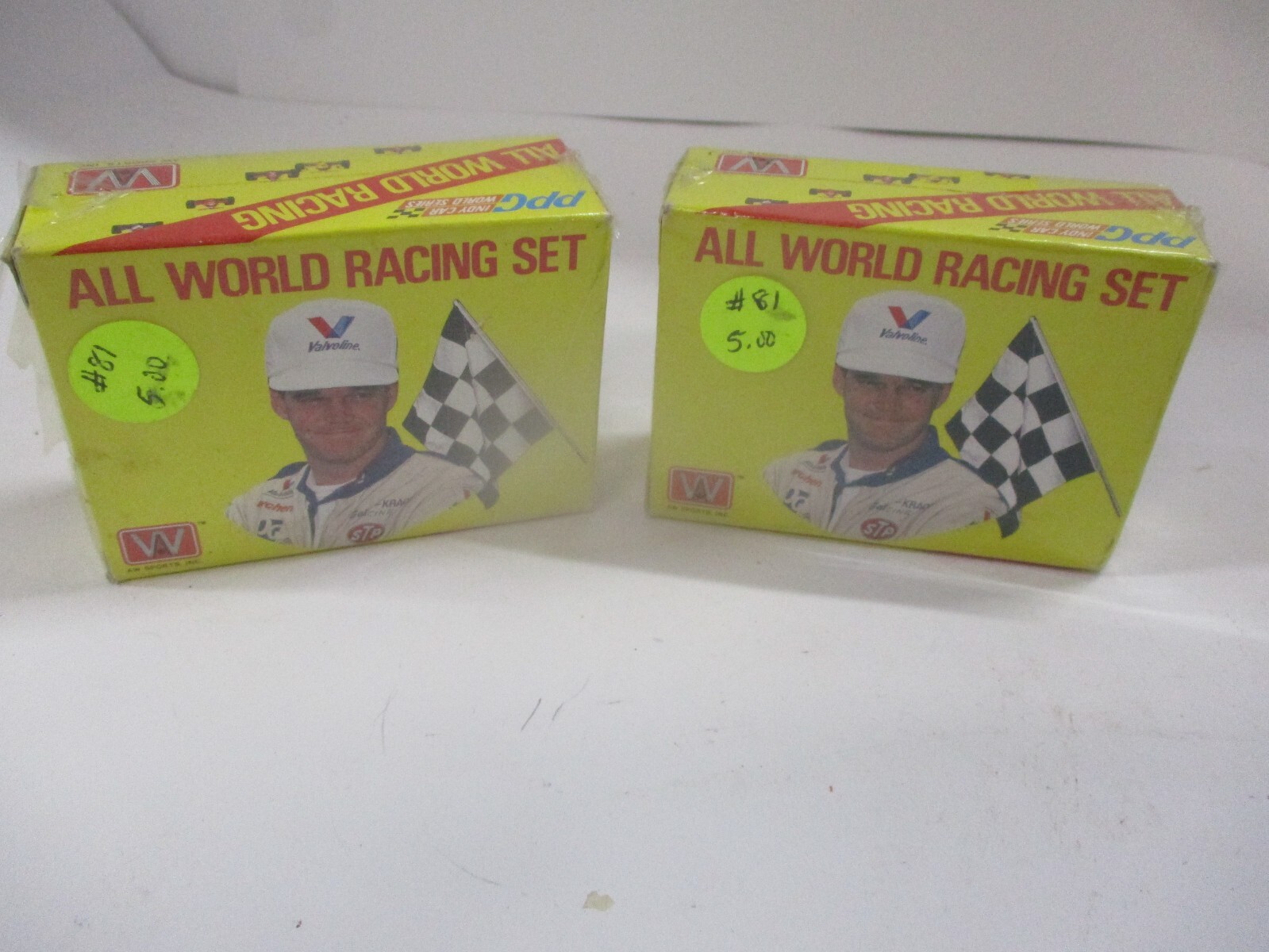 2 Boxes FACTORY SEALED ~ALL WORLD RACING SET 100 CARDS ~ PRINTED IN HONG KONG
