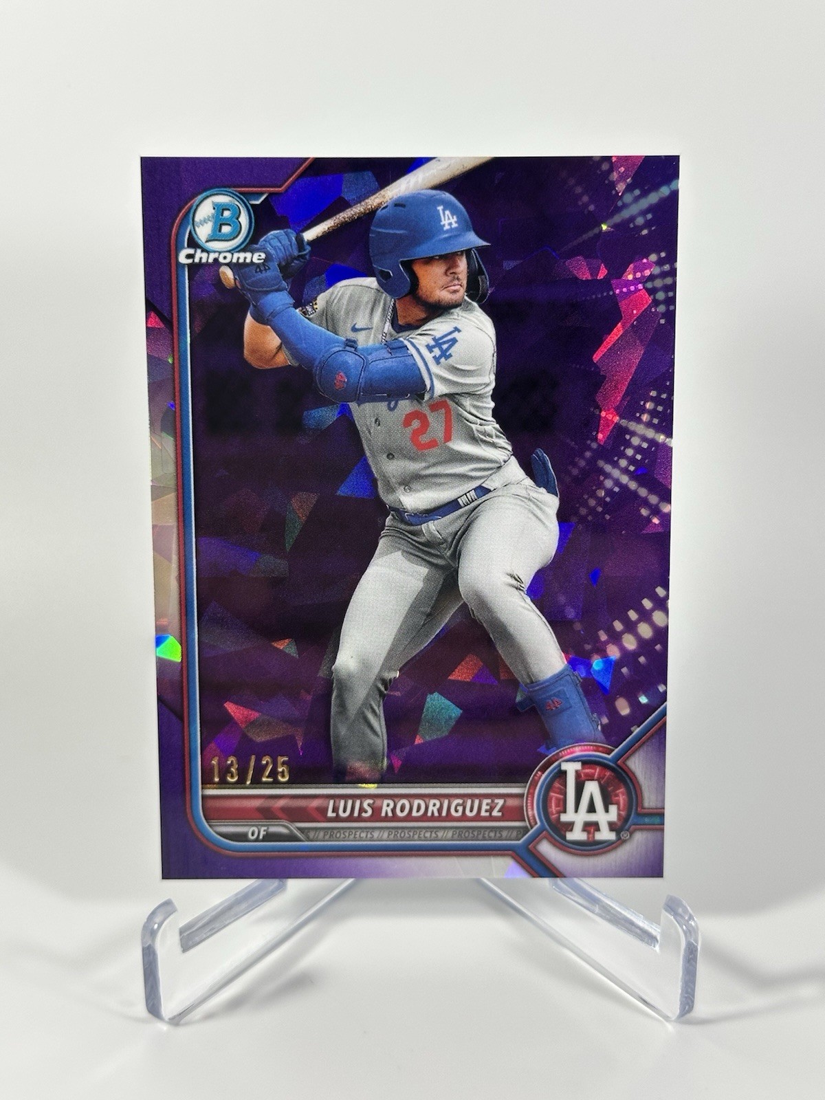 2022 Bowman Chrome Luis Rodriguez #BCP-238 Purple Sapphire Refractor /25