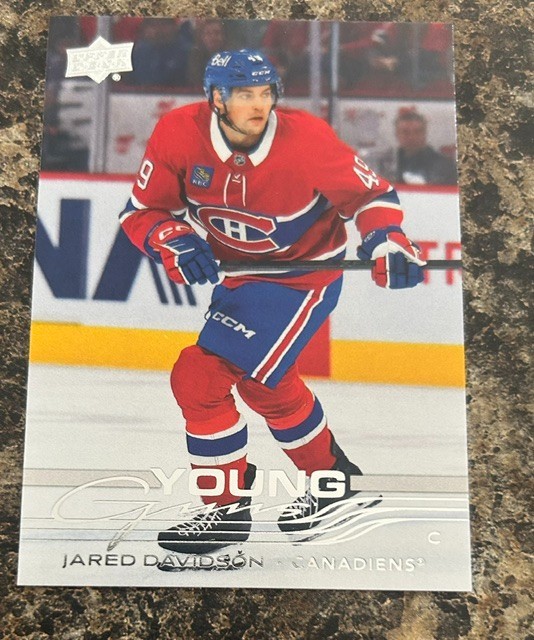 2025-26 Upper Deck Extended Series Young Guns Jared Davidson #725 RC