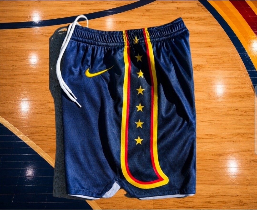 INDIANA FEVER BLUE SHORTS KIDS GIRLS YOUTH SMALL 100% STITCHED CAITLIN CLARK!!