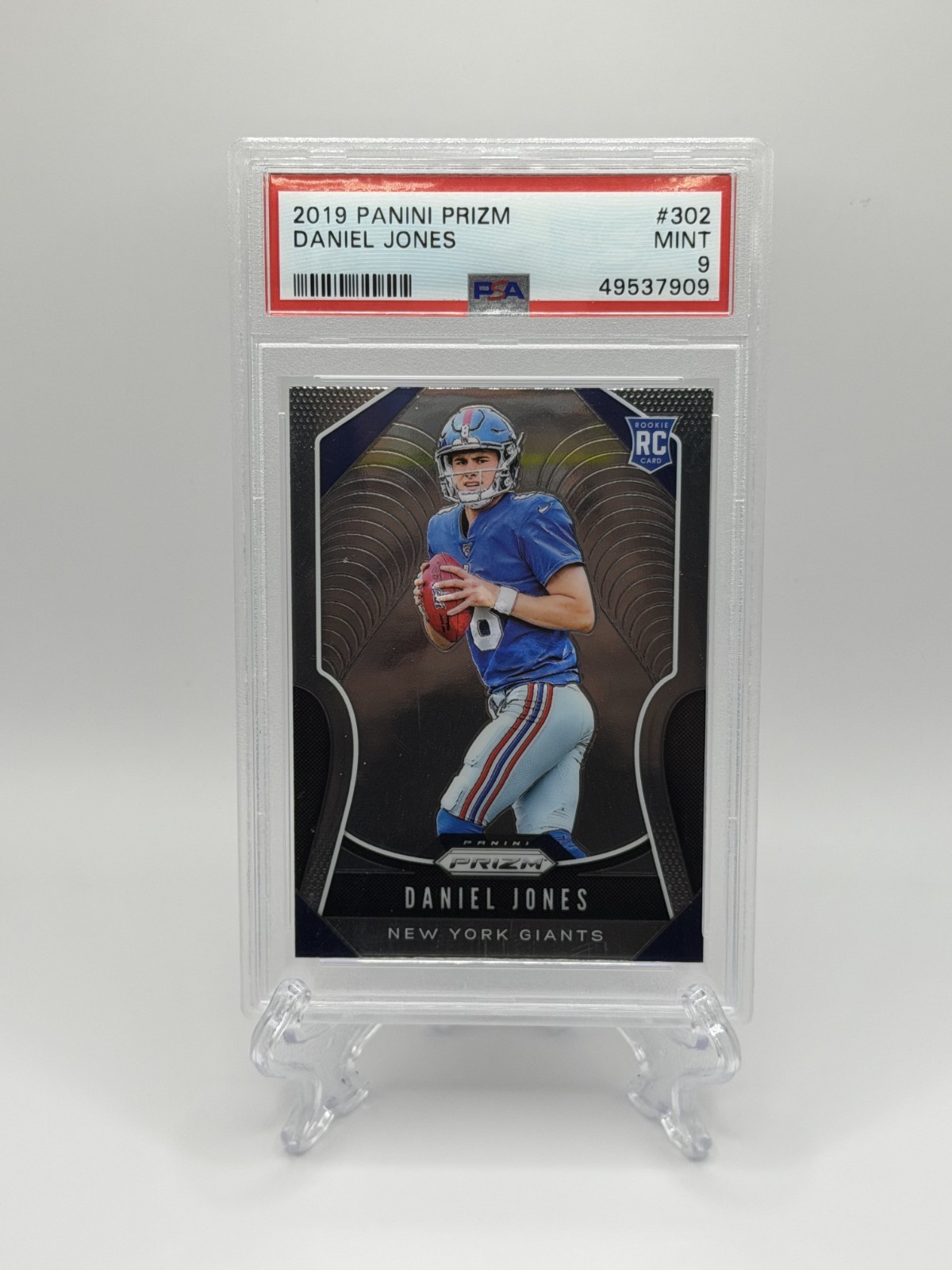 2019 Panini Prizm #302 Daniel Jones RC Giants Colts Rookie PSA 9 Mint!