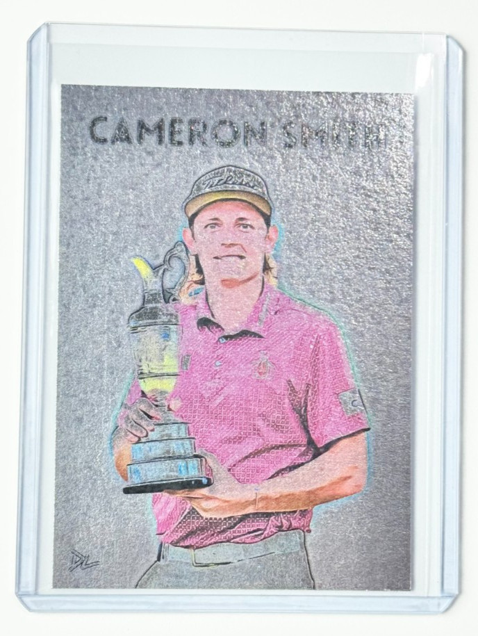 Cameron Smith Platinum Artist Signed 2022 The Open Championship Trading Card 1/1