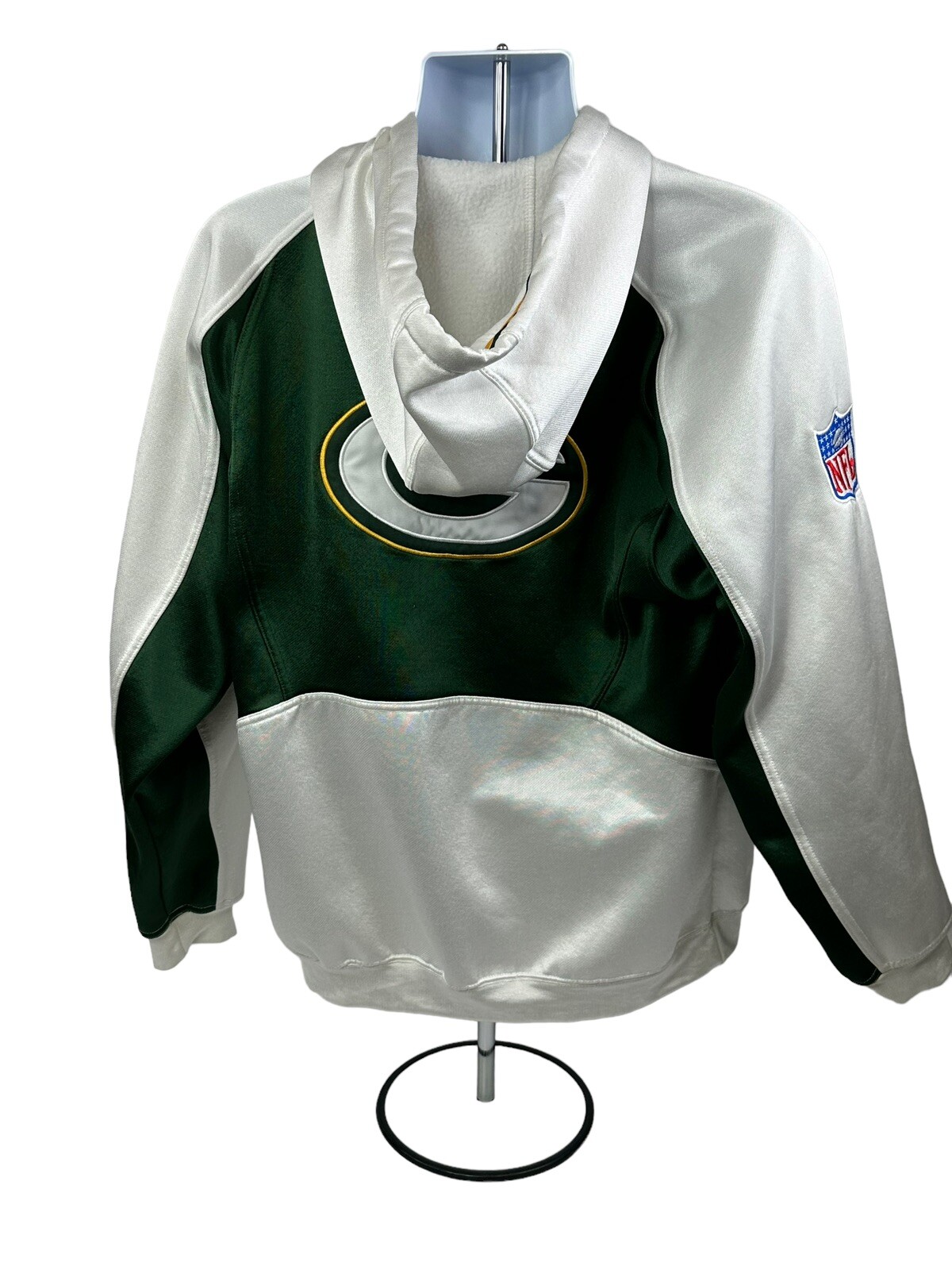 Green Bay Packers Hoodie Mens Medium Multicolor Reebok Stitched Sweatshirt