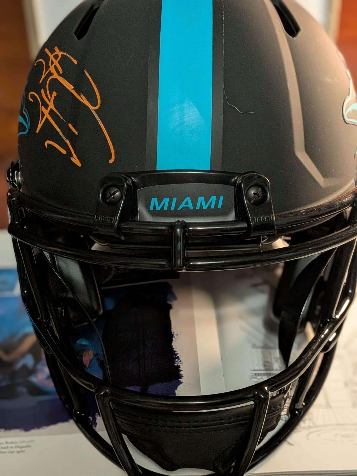 Tua Tagovailoa Autographed Dolphins Eclipse Authentic Full-Size Helmet Fanatics