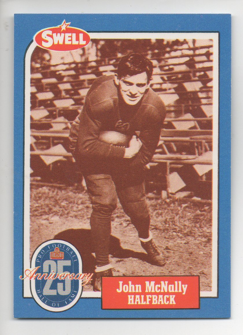 1988 Swell HALL OF FAME Football Great-Johnny “Blood”McNally-Green Bay Packers