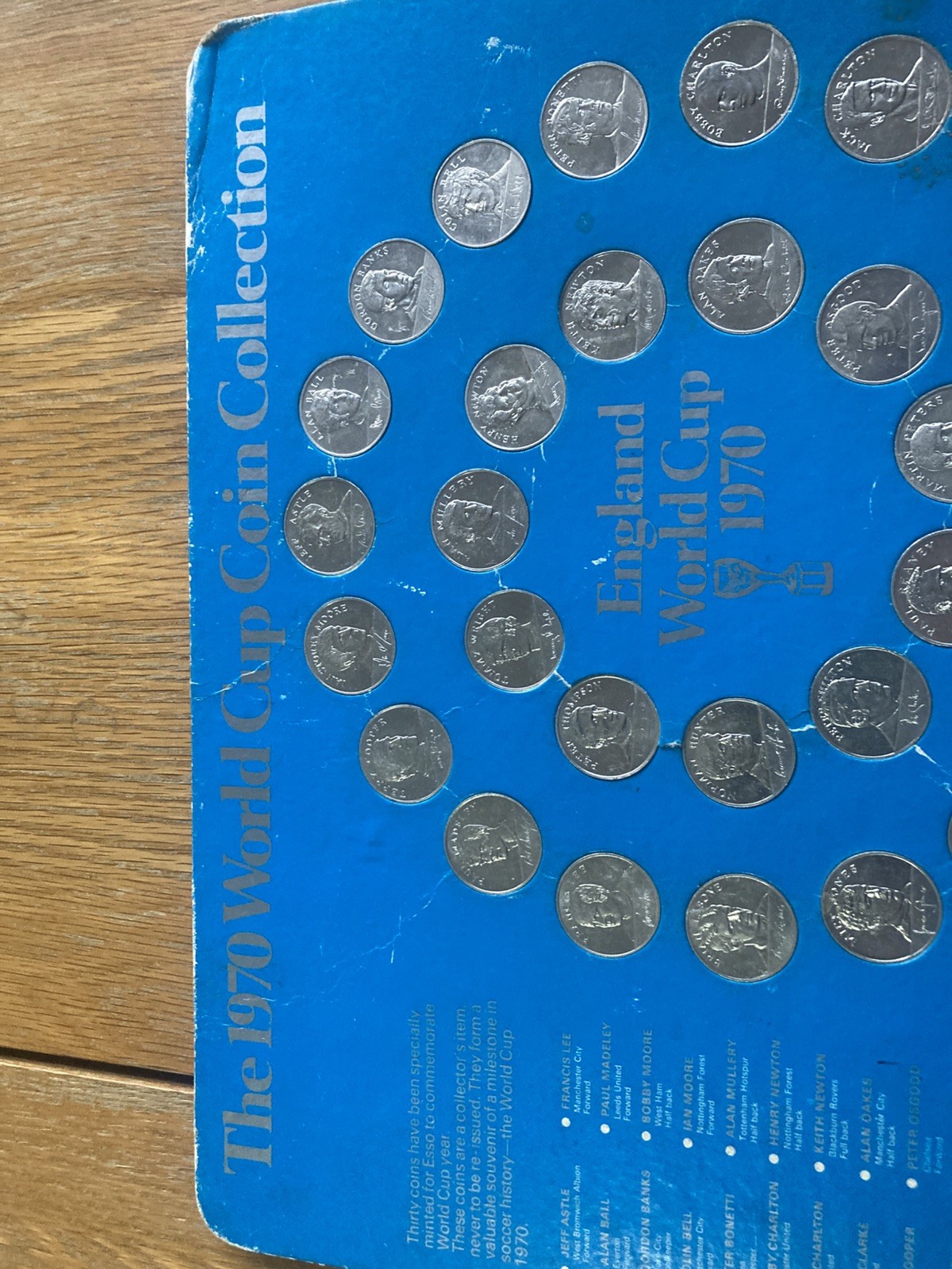 1970 WORLD CUP COIN COLLECTION SET BY ESSO PETROLEUM PRESENTATION