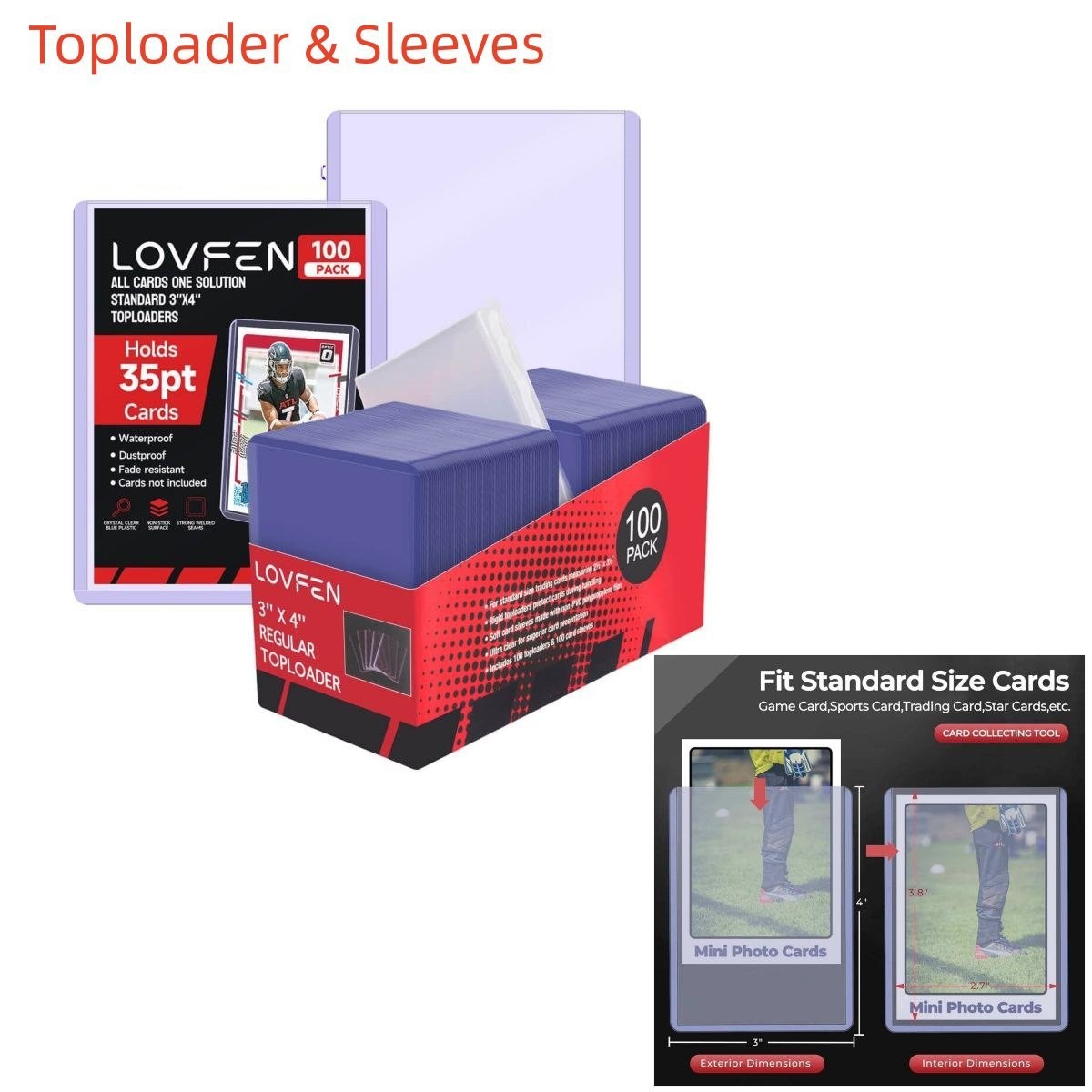 Graded PSA Slabs Case Box, Toploader, Magnetic Card Holder For 35pt Pokémon TCG