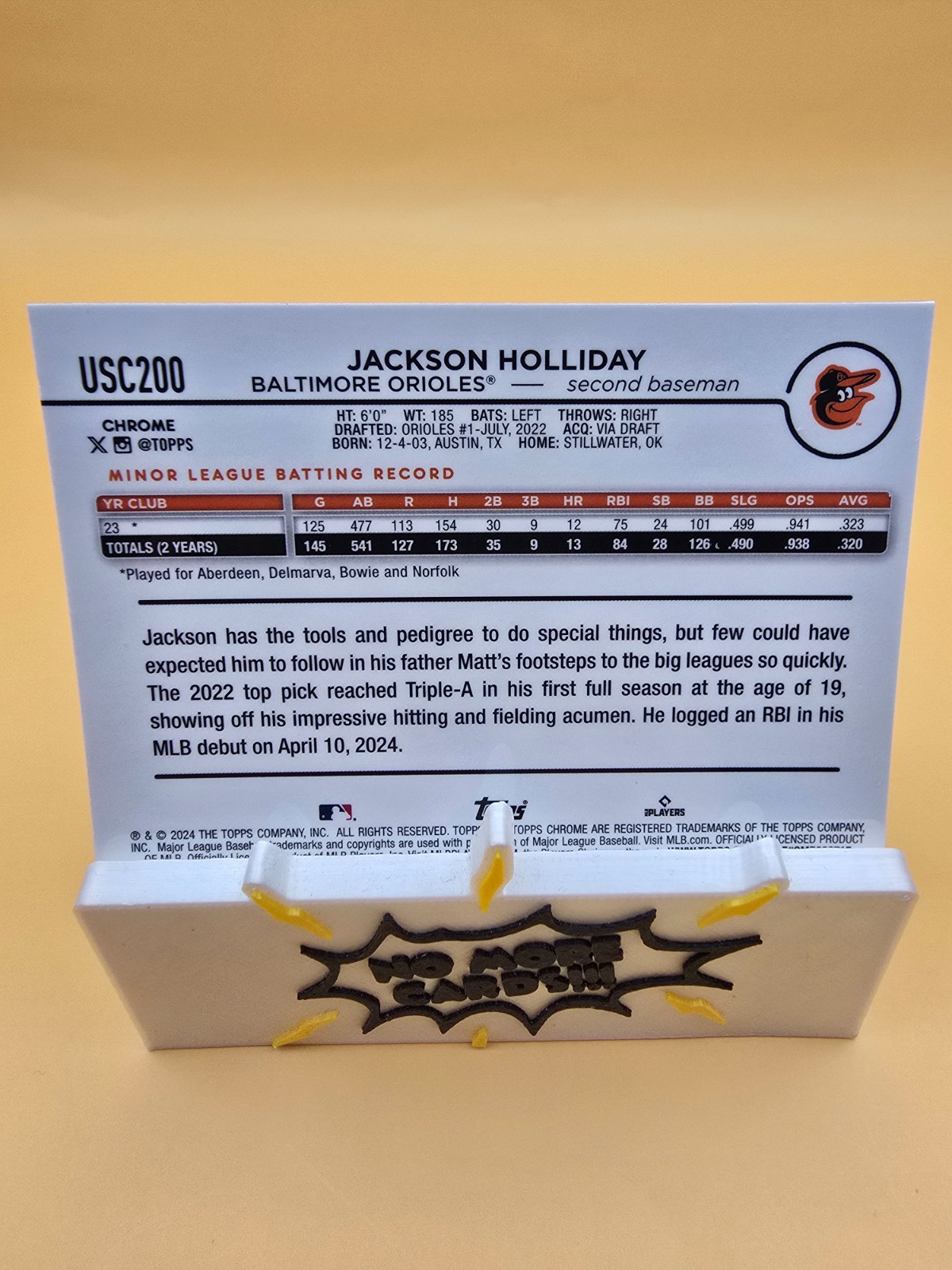 2024 Topps Chrome Update Series – Jackson Holliday #USC200 (RC)