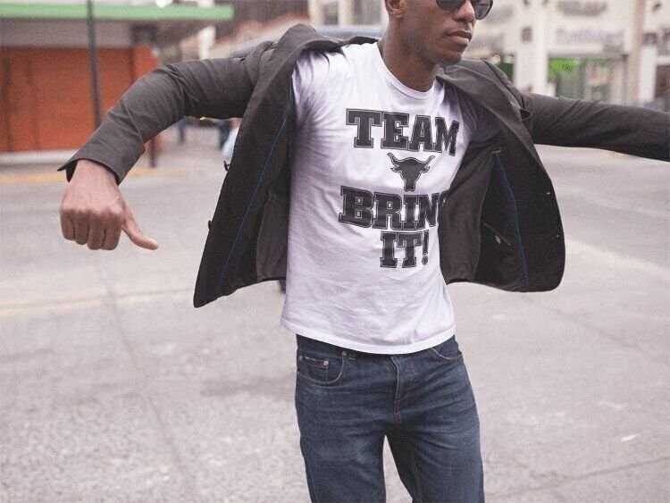 The Rock Team Bring It There Is No Tomorrow Mens White T-shirt