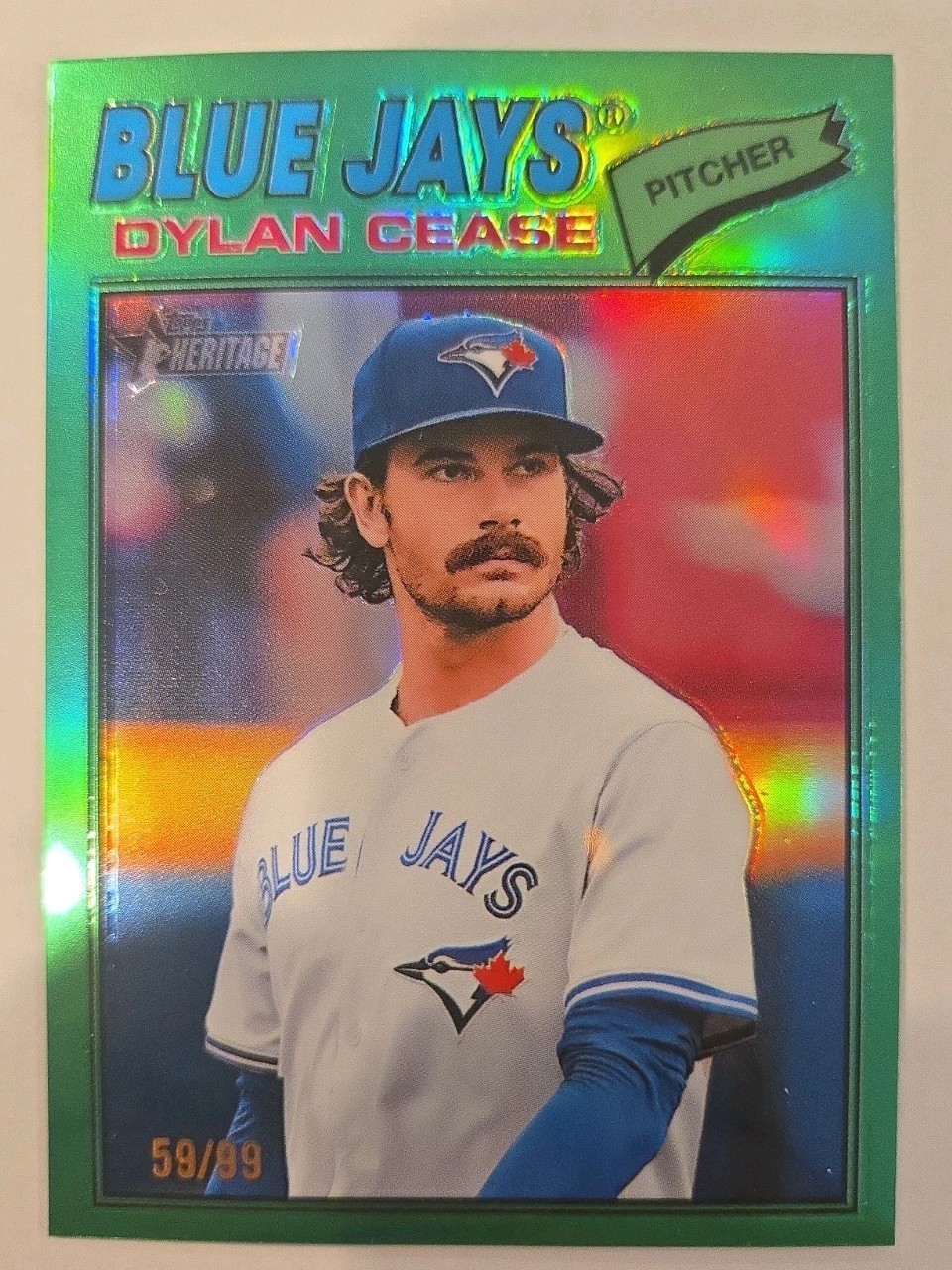 2026 TOPPS HERITAGE DYLAN CEASE 260 GREEN CHROME REFRACTOR #/99