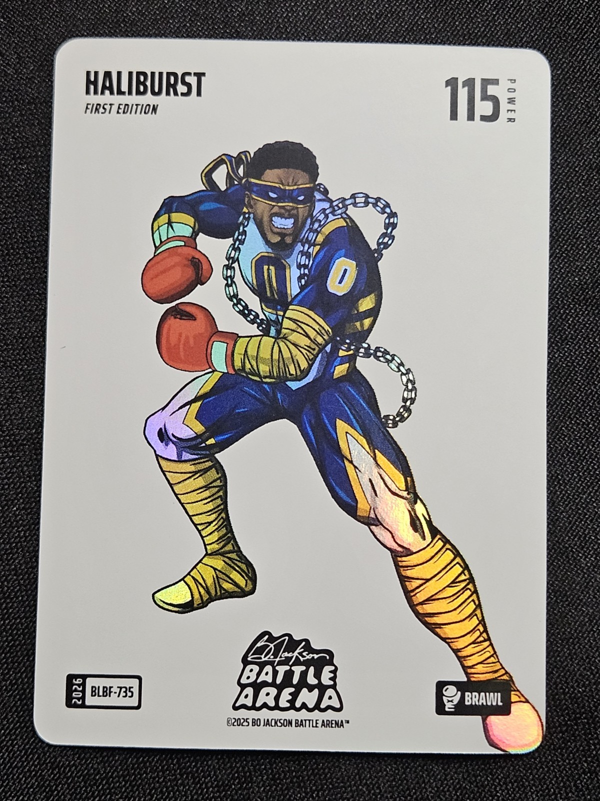 2026 Battle Arena Brawl Blizzard Battlefoil BLBF-735 Haliburst Tyrese Haliburton