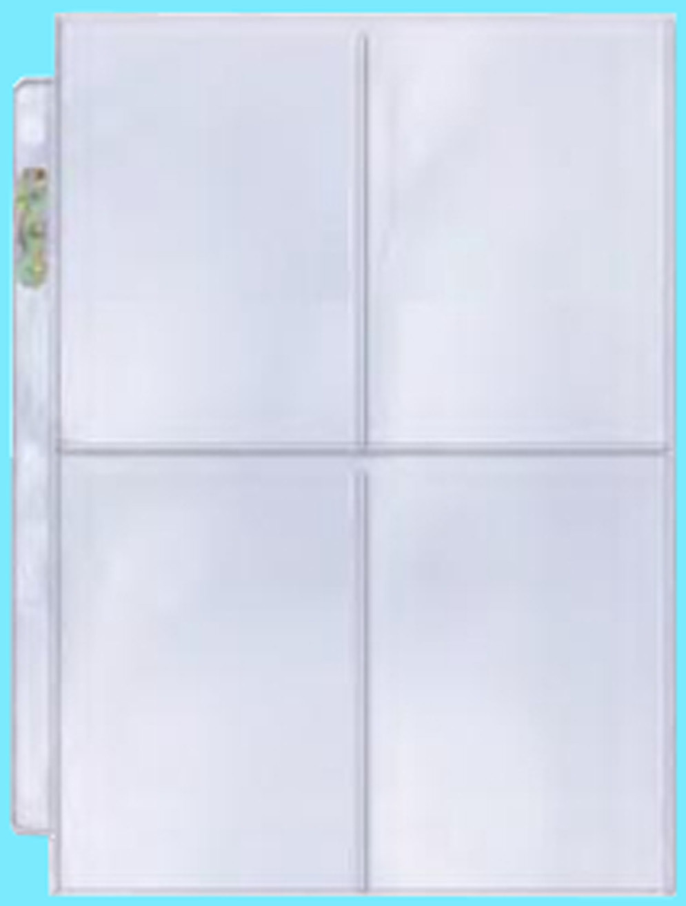 100 Ultra Pro Platinum 4-Pocket Sports Trading Card Storage Pages Sheets Binder