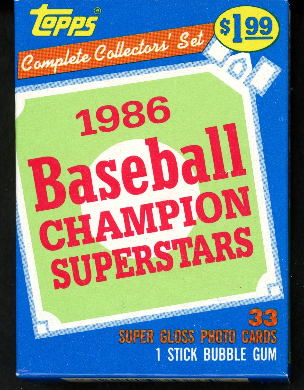 (1) 1986 Topps Baseball Woolworth’s Champions Superstars Factory Set ~ 33 Cards
