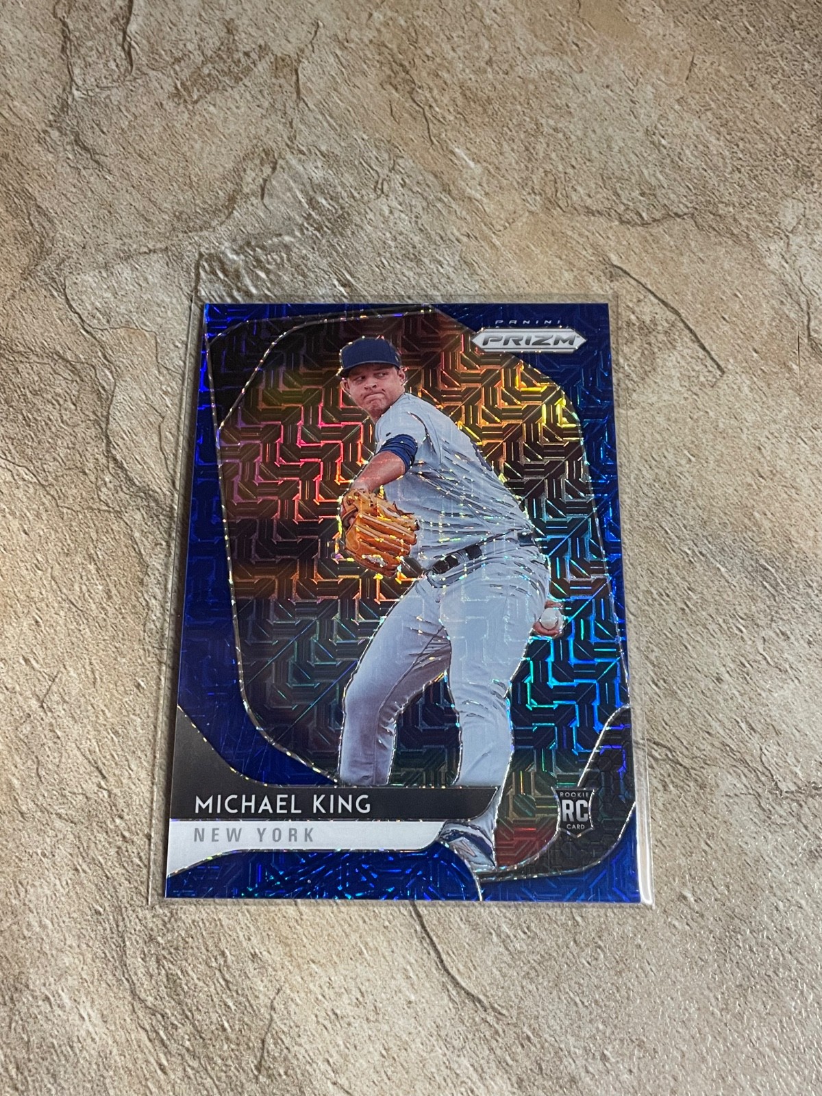 2020 Panini Prizm Michael King Rookie Blue Mojo #010/175