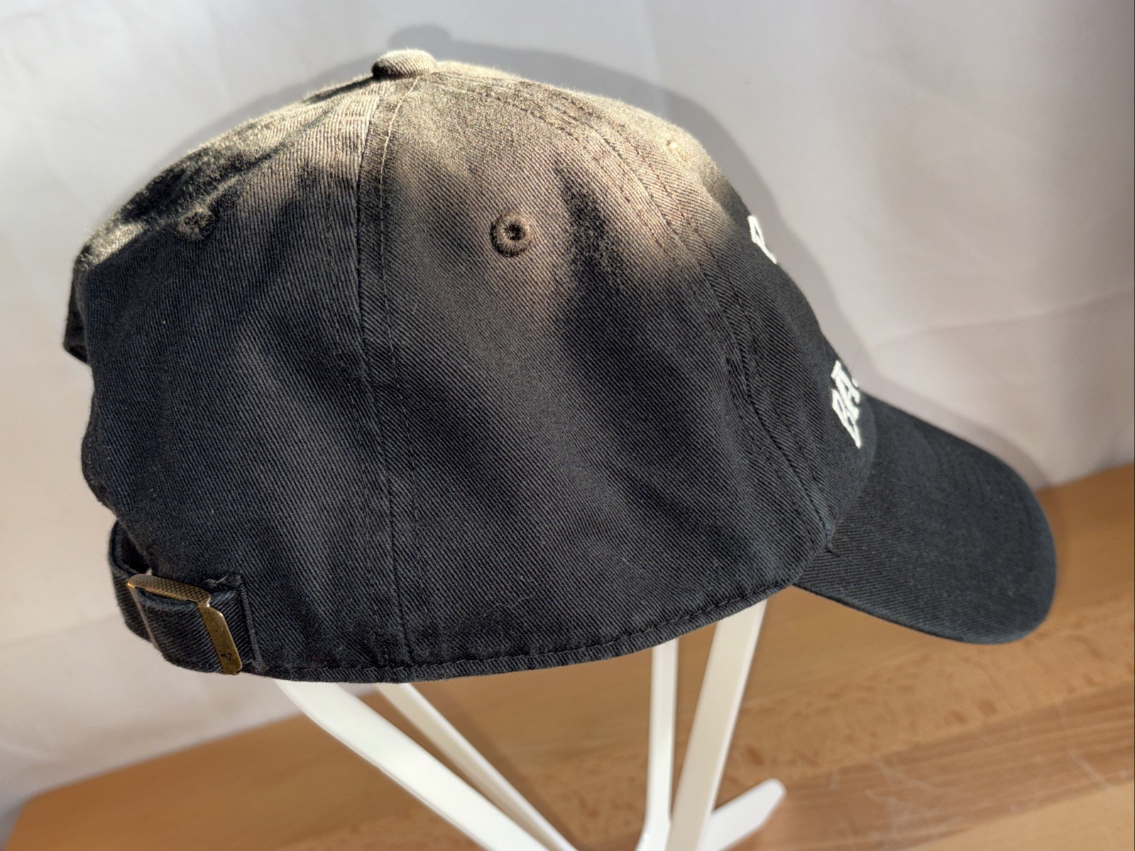 Purdue Boilermakers Black Basketball Cap Embroidered P Logo Adjustable Strap
