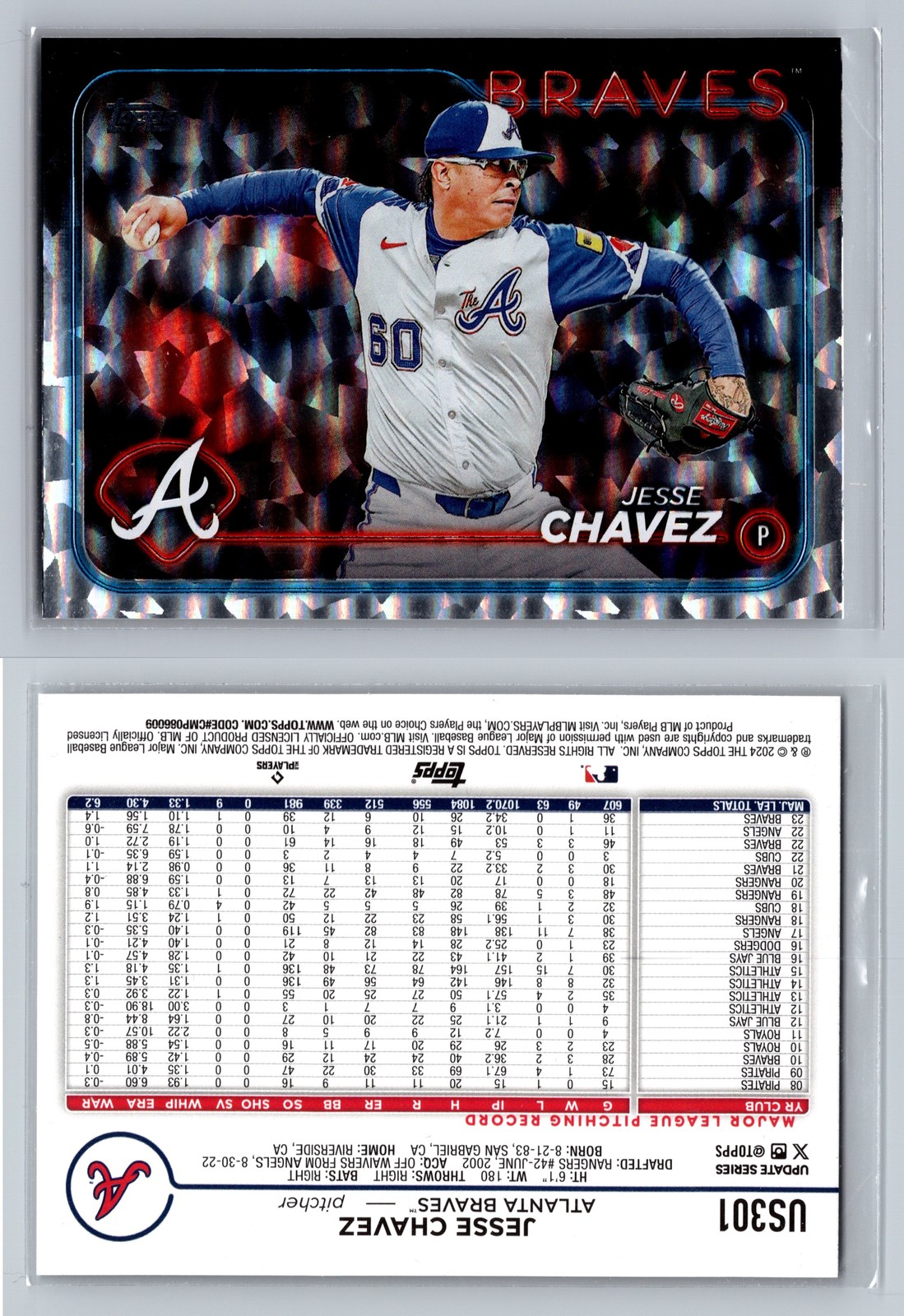 2024 Topps Update #US301 Jesse Chavez