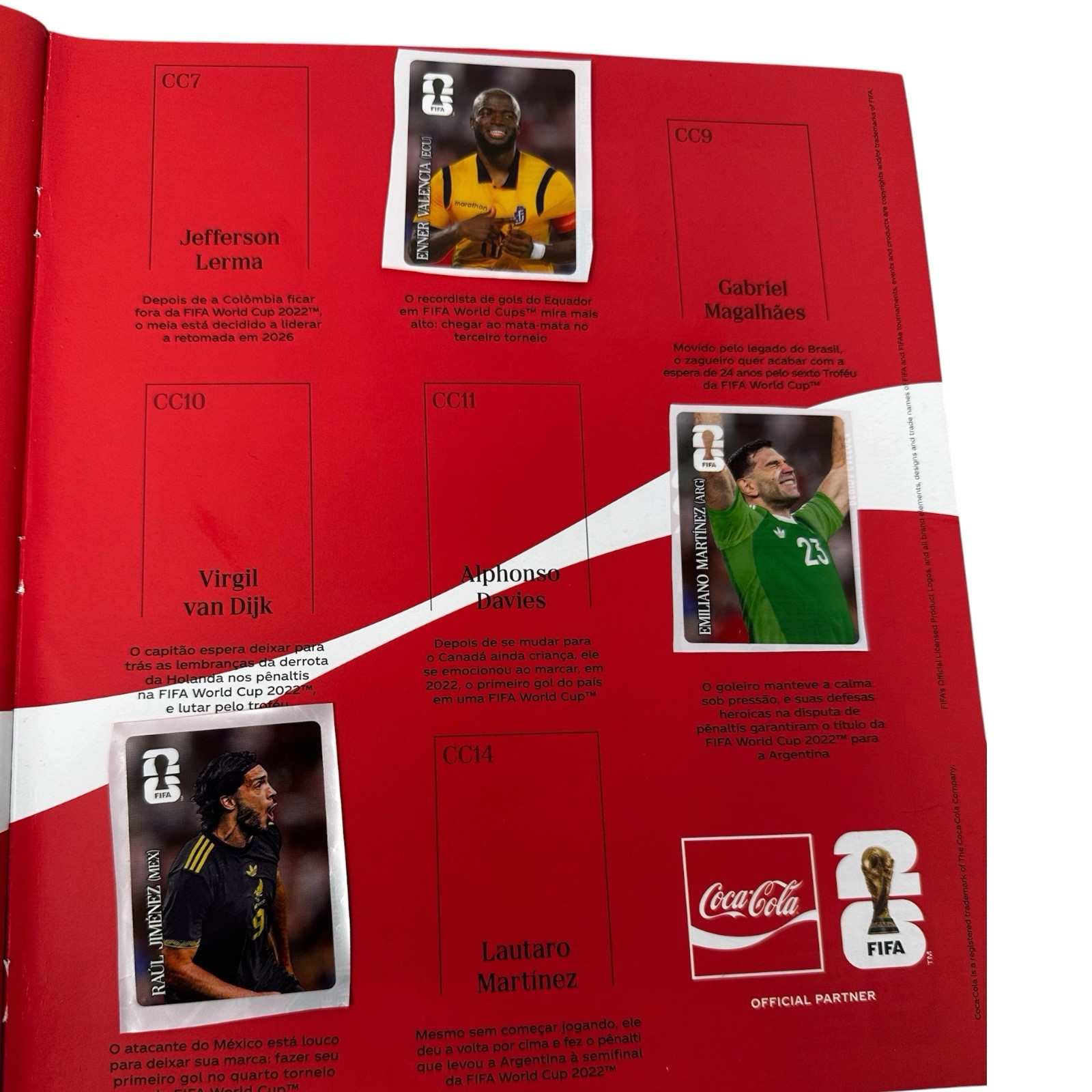 Panini FIFA World Cup 2026 Coca-Cola Stickers LATIN AMERICA Exclusive Set