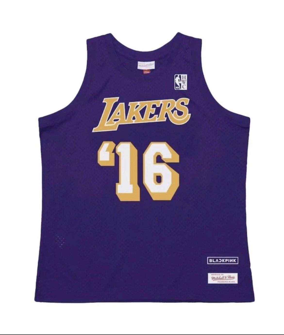 LA Lakers Mitchell & Ness x BLACKPINK Hardwood Classics Swingman Jersey Size M